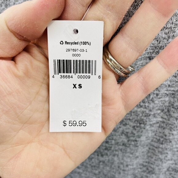 GAP Factory Womens Size XS Softspun Cutout Back Tank Dress Light Grey $59 - Picture 6 of 7